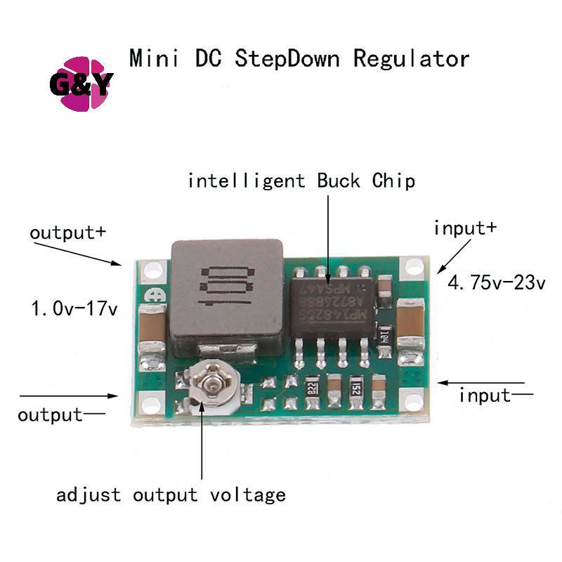 G&Y 3A MINI DC-DC STEP DOWN CONVERTER VOLT REGULATOR 5V-23V ถึง 3.3V 6V 9V 12V