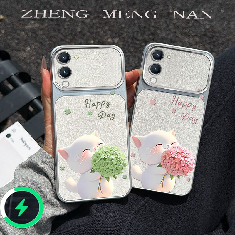 เหมาะสําหรับ Vivo Y29 4G Vivo Y29S Vivo Y04 Vivo Y19S หนังใหม่ลายแมวซิลิโคนเคสโทรศัพท์แบบนิ่ม 0055
﻿