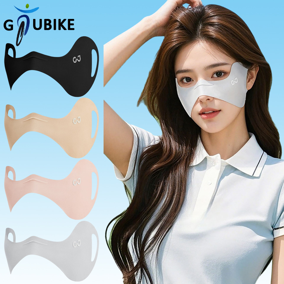 GTUBIKE UPF50 + ฤดูร้อนกลางแจ้งกอล์ฟ Ice-Silk Sunproof Anti-UV Breathable Eye มุมหน้ากากป้องกัน