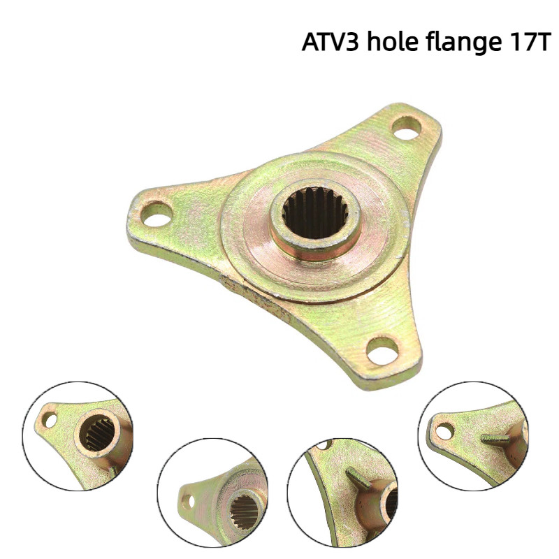 3 Stud 17T Rear Wheel Hub Fit For 50cc 70cc 90cc 110cc ATV Buggy 168 200F Go Kart Quad Bike Accessor