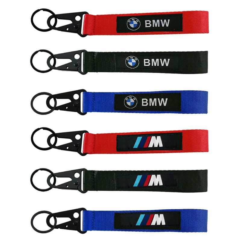 โลโก้รถพวงกุญแจจี้สําหรับ BMW M4 M5 M3 X6 X7 E21 E46 E39 E90 E60 F15 F20 F30 G21 แฟชั่นไนลอน Hawk หั