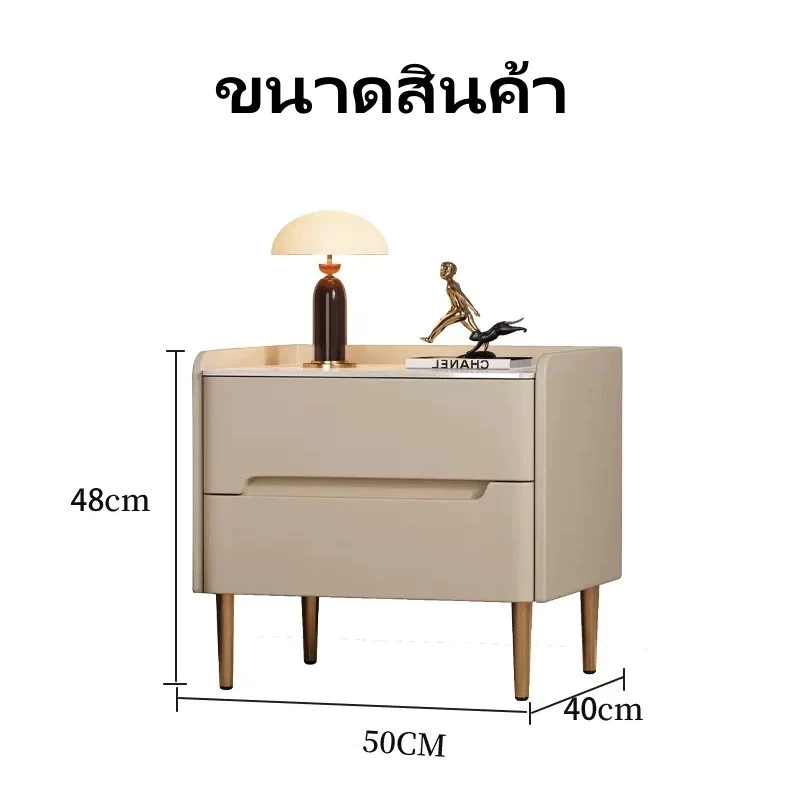 โต๊ะข้างเตียงไม้เนื้อแข็ง สไตล์อิตาลี มินิมอล thumbnail 9