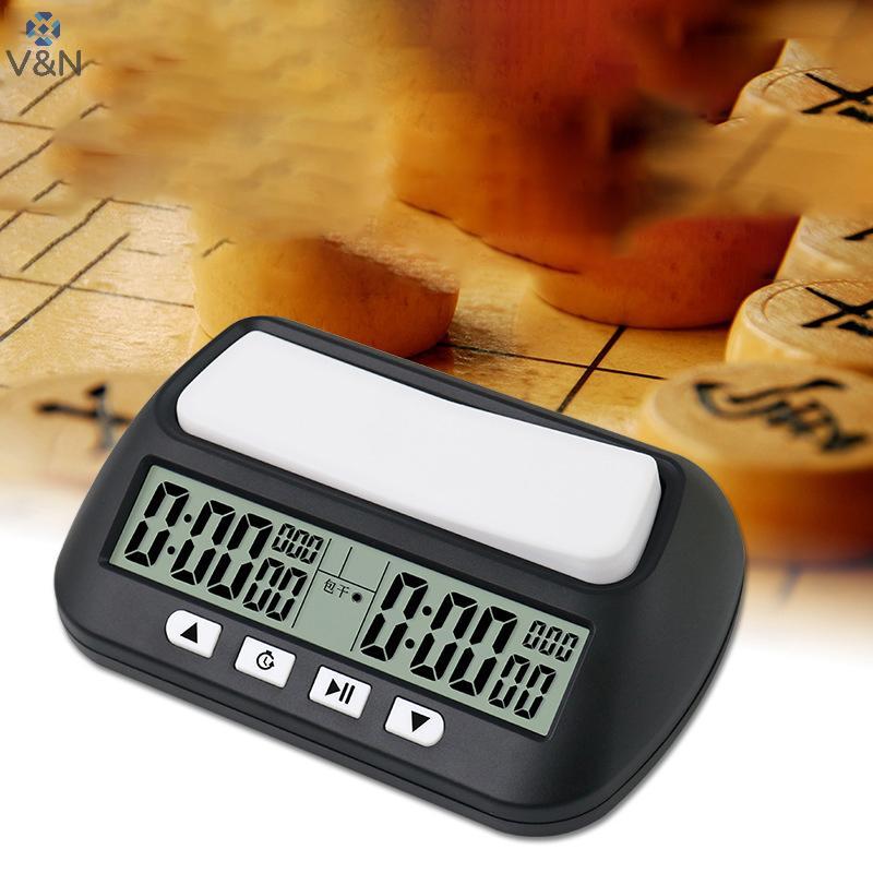 (V&N) 3 In 1 มัลติฟังก์ชั่นนาฬิกาหมากรุกแบบพกพา Digital Chess Timer Game Timer.
