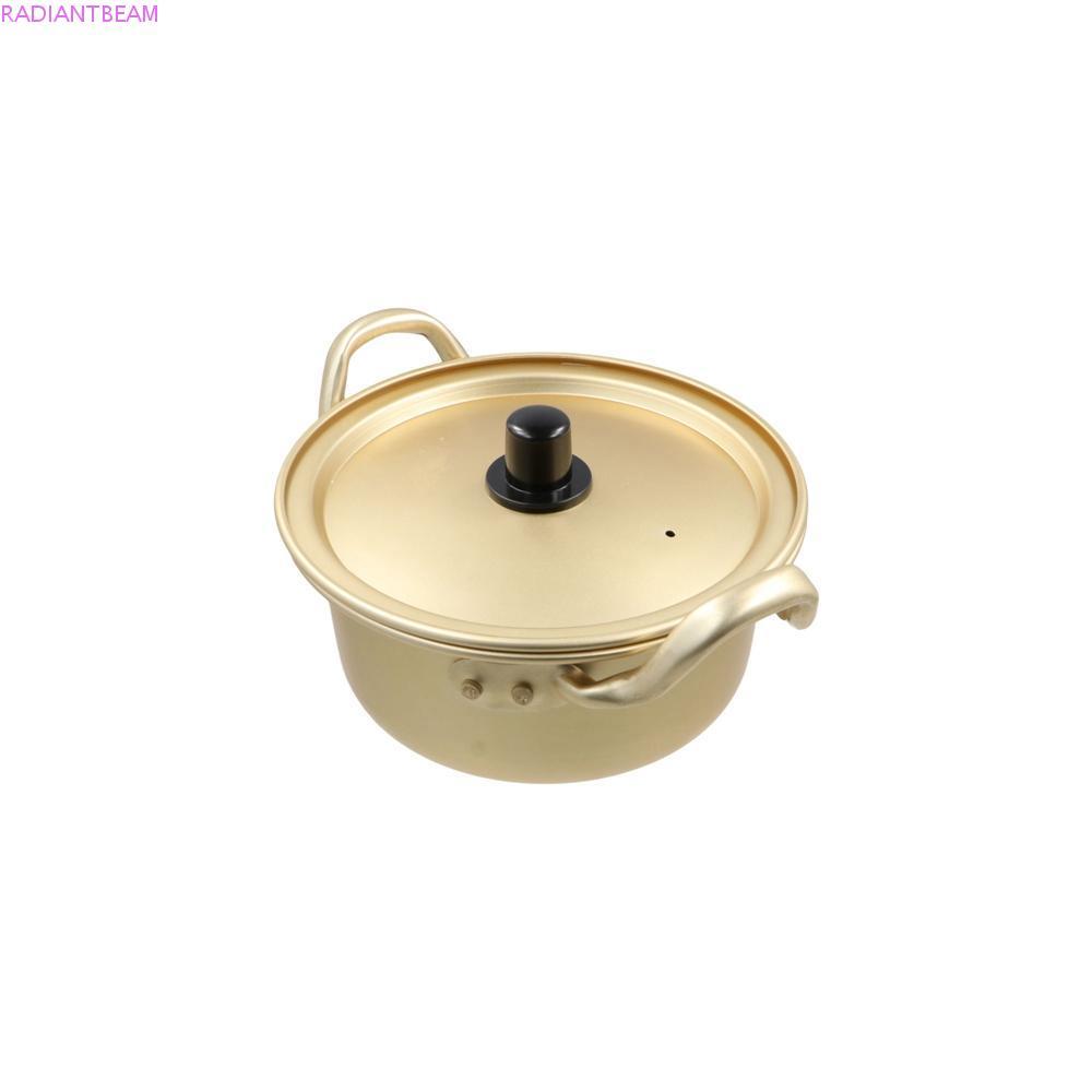 RADIANTBEAM Ramen Pot Noodles Milk Egg Soup พร้อมฝาปิดเครื่องมือห้องครัวทําอาหารอลูมิเนียมหม้อซุปขนา