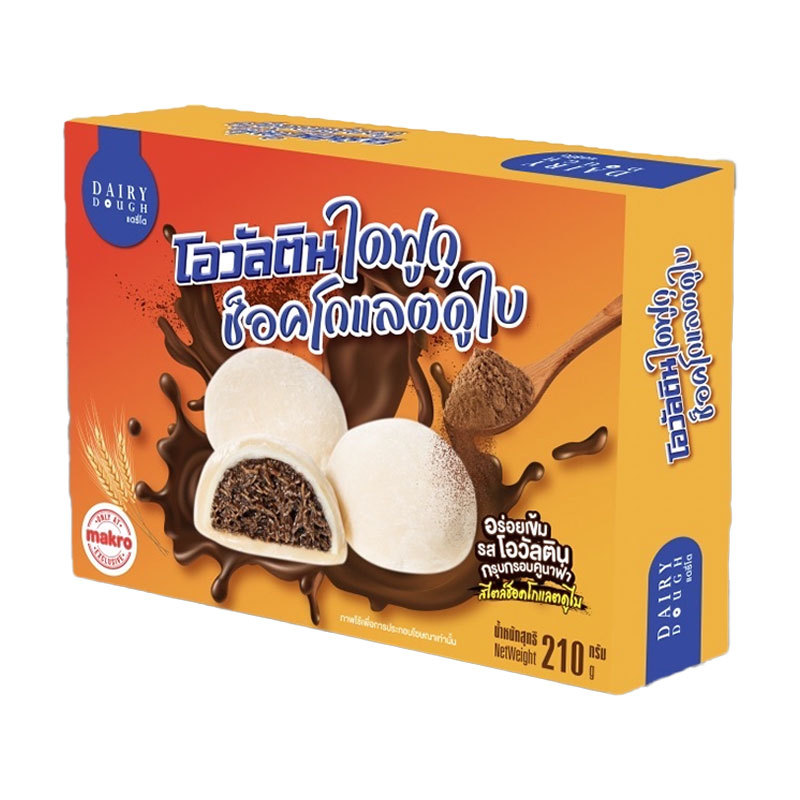 แดรีโด ไดฟูกุโอวัลตินช็อคดูไบ 210 ก. (DAIRYDOUGH Daifuku Ovaltine Chocolate Dubai 210 g)