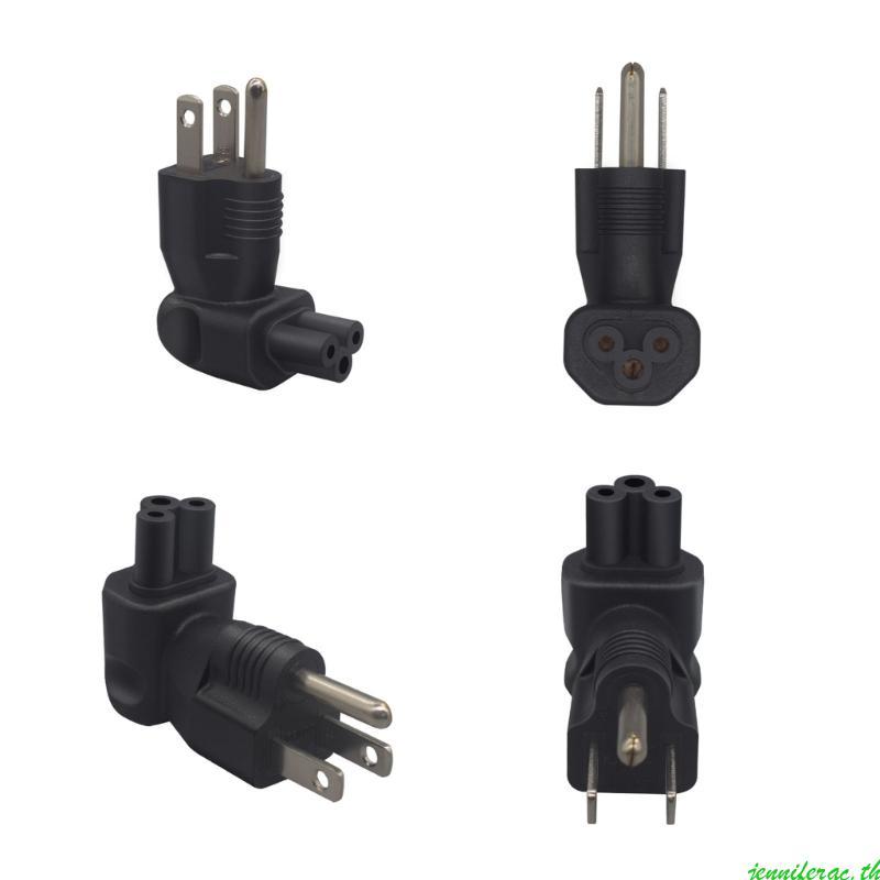 Jenniferac 3 Prong NEMA 5-15P ถึง C5 Plug- Power Adapter สําหรับคอมพิวเตอร์มาตรฐาน
