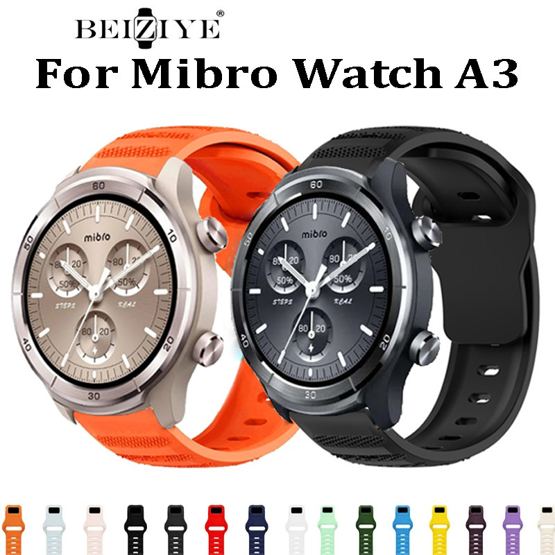 สายซิลิโคนสําหรับ Mibro Watch A3 สายซิลิโคนสําหรับ mibro watch a3 Sport Band สายรัดทดแทน