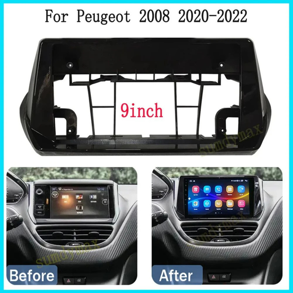 PEUGEOT 2008 กรอบนําทางเหมาะสําหรับ 2020 PEUGEOT 2008 Android นําทางดัดแปลงควบคุมกลาง 30 ซม.แผงคุณภา