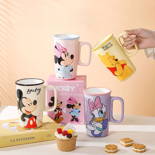CGH Stitch แก้วเซรามิคขนาด 500ml แก้วDisney Stitch สำหรับเครื่องดื่มกาแฟนม
