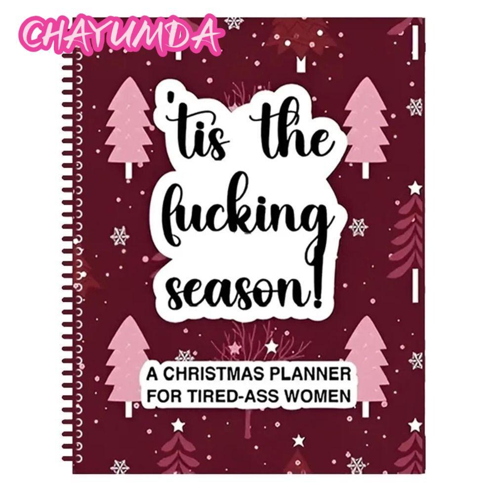 CHAYUMDA Xmas Planner, Red Christmas To Do List, Paper Notebook Christmas