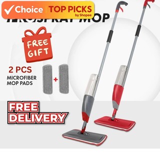 NEW Version Premium Easy Spray Mop – Easy & Lazy Clean Microfiber Pad for Effortless, Streak-Free Floor Cleaning 多功能懒人拖把