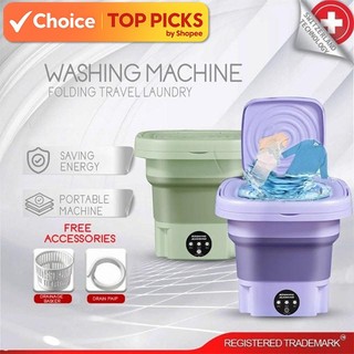 Mini Portable Folding UV Disinfection 2-in-1 Washing & Drying Machine – Perfect for Travel & Small Spaces