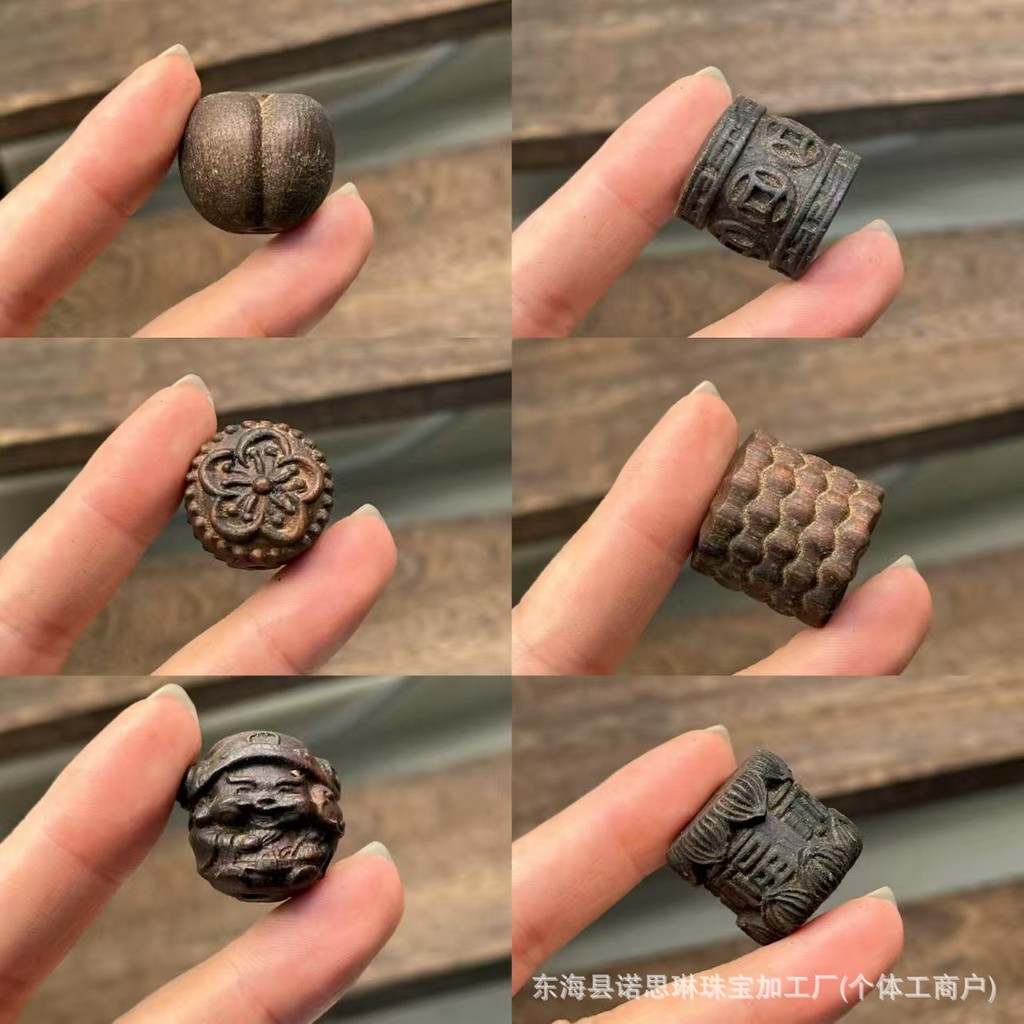 สร้อยข้อมือและสร้อยคอดอกไม้และตัวอักษรไม้แกะสลัก พร้อมลูกปัดหิน ออกแบบเองได้ เพื่อโชคลาภและเสริมดวง