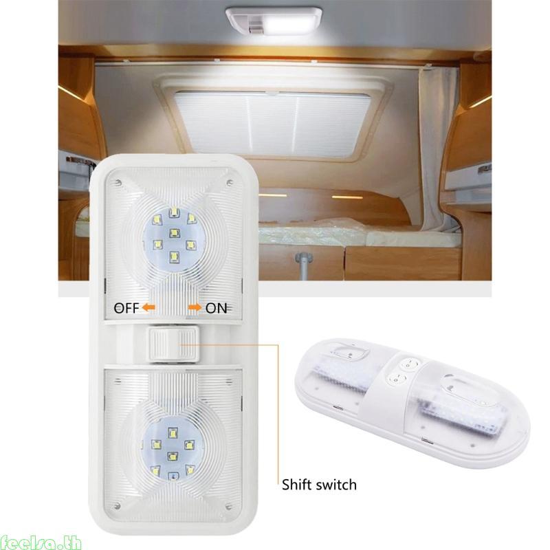 Feela ไฟโดมคู่สําหรับค่ายรถพ่วงภายในโคมไฟ 48x2835SMD