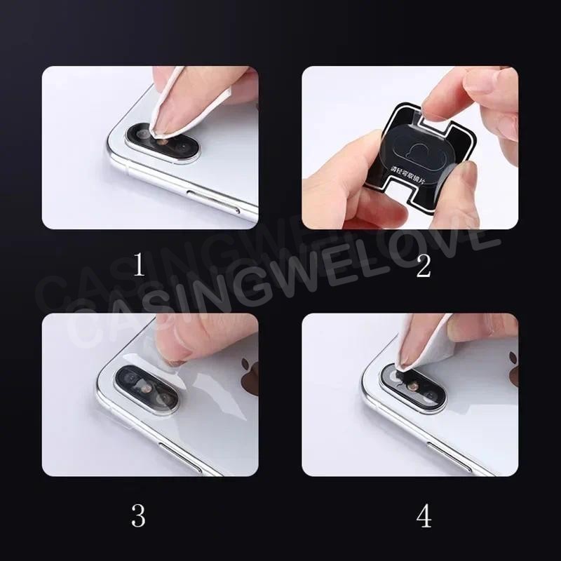 3 ชิ้น 3D กล้องเลนส์ป้องกันฟิล์มสําหรับ Vivo Y04S Y04 Y29S Y29T 4G 5G ใสกระจกนิรภัยป้องกันปกหลัง - รูปที่ 5