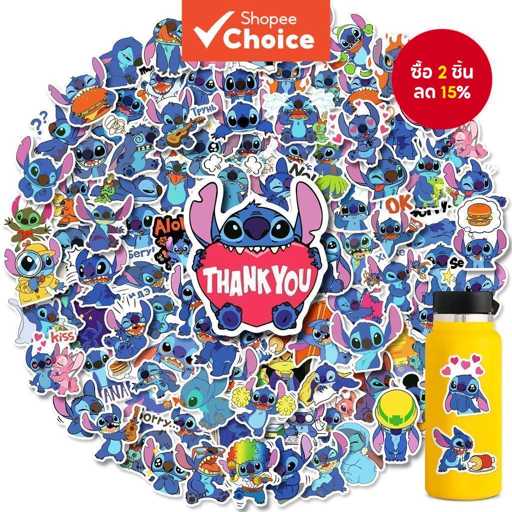 อะนิเมะ Lilo & Stitch Graffiti สติกเกอร์กันน้ํา 100/50PCS สําหรับแล็ปท็อปหมวกกันน็อคจักรยานบัญชีมือดินสอความงามสติกเกอร์