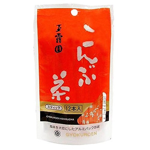 Gyokuroen Kombu Tea Sticks (2g x 12 packs) × 5 units