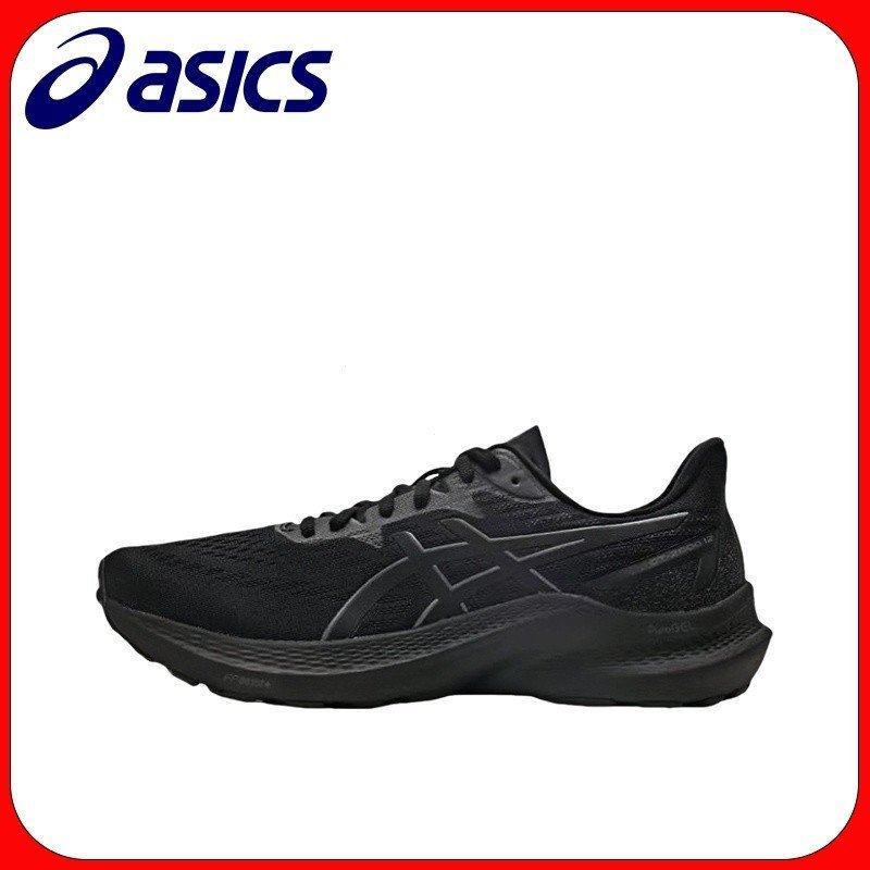 รองเท้าวิ่ง ASICS GT-2000 12 สีดำ สำหรับผู้ชายและผู้หญิง
