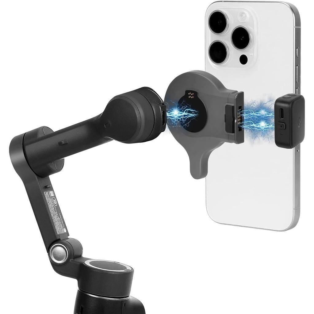 อะแดปเตอร์แม่เหล็กเหมาะสําหรับ DJI Osmo Mobile 8 7P 7 สมาร์ทโฟน Universal Saving Stabilizer, Quick Release Bracket เข้ากันได้กับ OM 8 7P