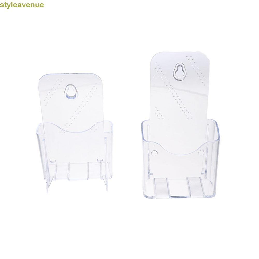 STYLEAVENE A6 Brochure Holder, Clear Counter Pampllet Holder, Literature Organizer อะคริลิคใส Flyer 