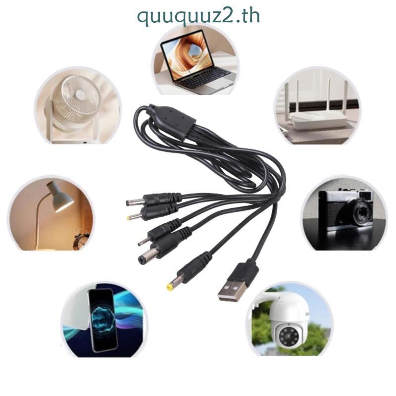 Quu USB 5V สายชาร์จ USB ถึง 2 5x0 7 มม.3 5x1 35 มม.5 5x2 1 มม.4 0x1 7 มม.2 0x0 6 มม.สายชาร์จสําหรับโ