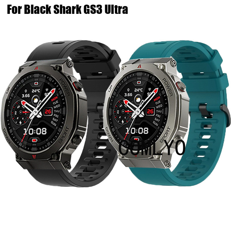 สําหรับ Black Shark GS3 Ultra Smart Watch Strap ผู้ชายผู้หญิงซิลิโคนสายรัดข้อมือนุ่มกีฬากลางแจ้ง Band
