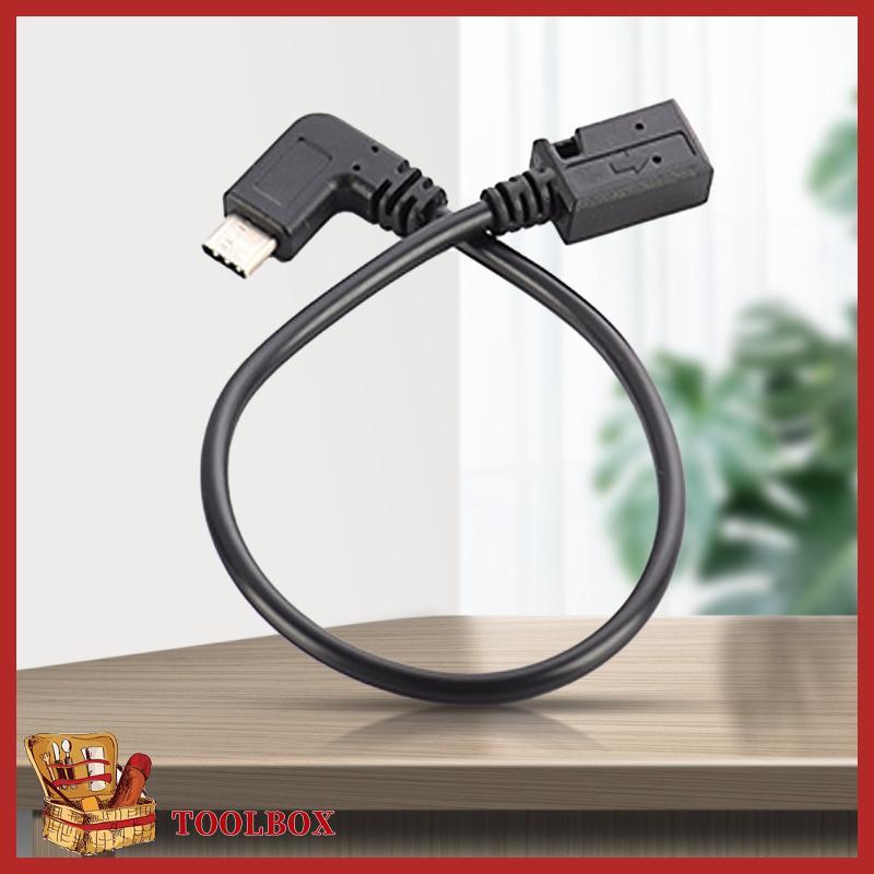 TOOLBOX สาย USB Type C ถึง Mini USB 90 องศา USB C อะแดปเตอร์หญิง Mini USB