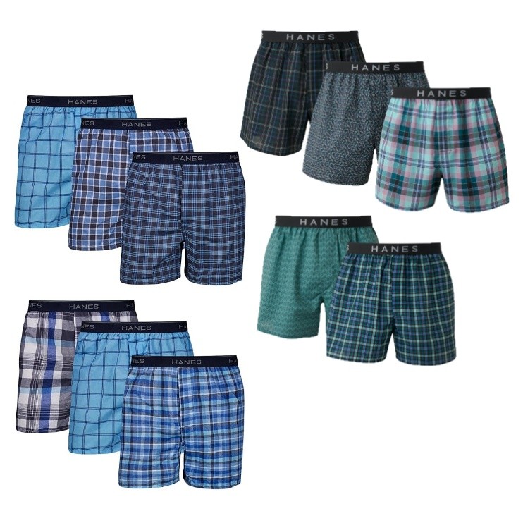 [Hanes] Men’s Tagless Boxer with Exposed Waistband Assorted Colors กางเกงในผู้ชาย ทรงบ็อกเซอร์ เลือกสีไม่ได้