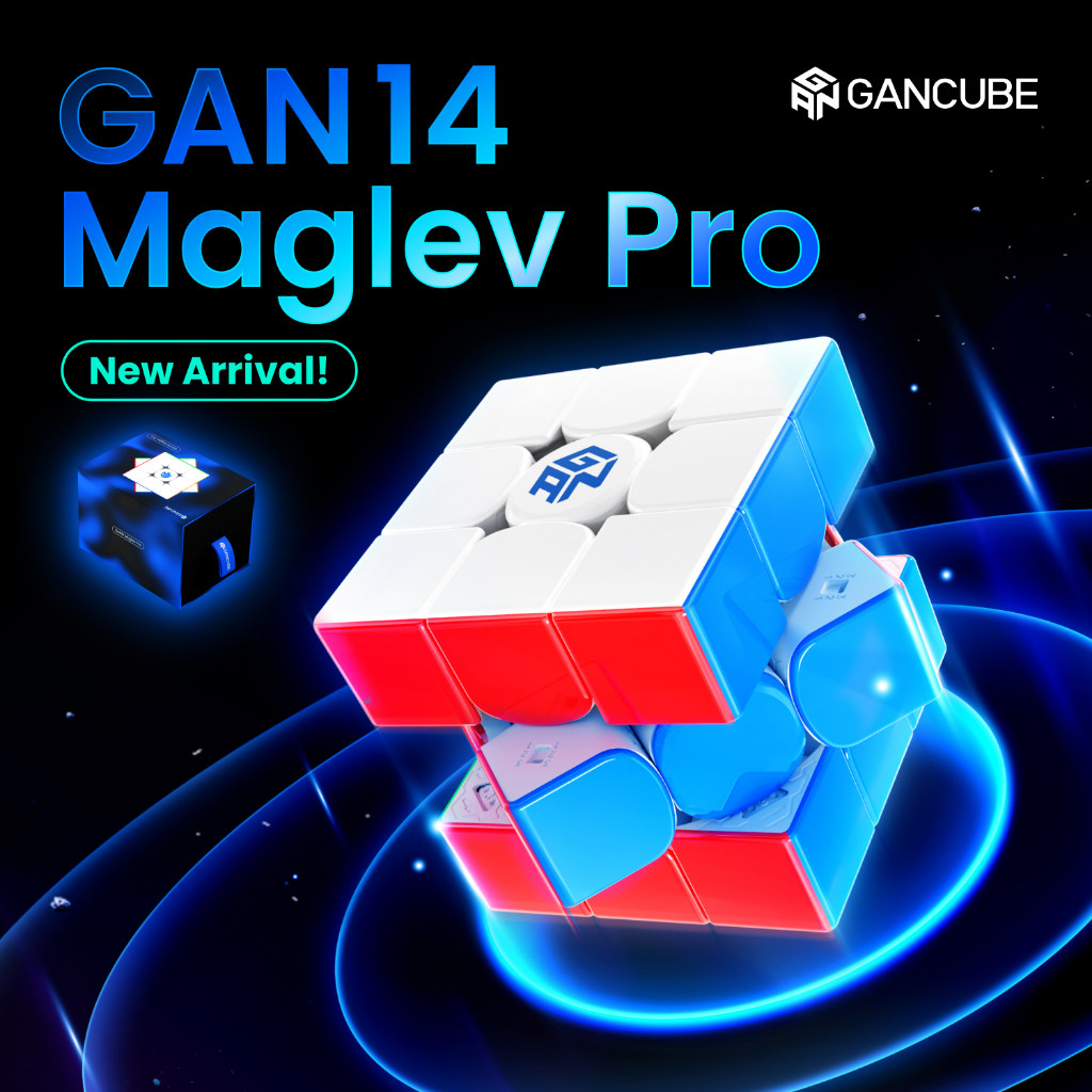 Gan 14 Maglev Pro Rubiks Cube Magnetic Cube สําหรับการแข่งขัน