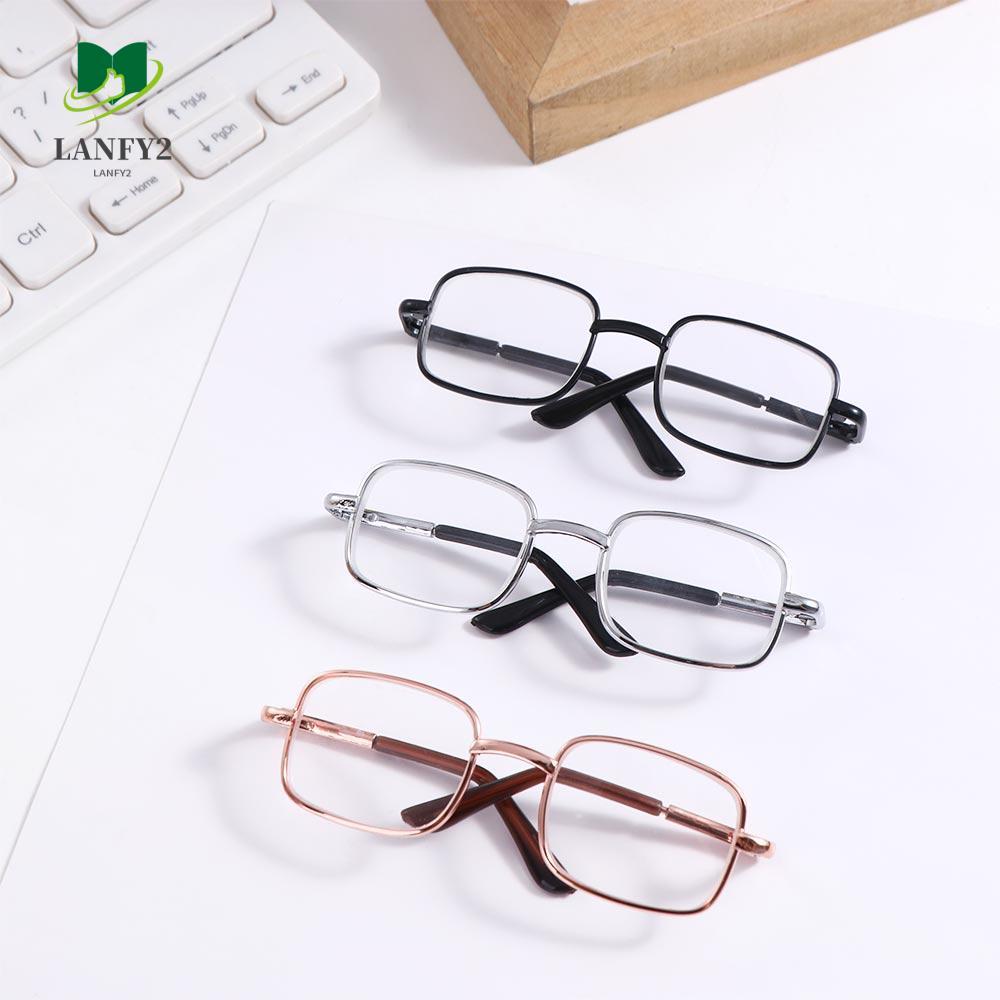 ALANFY Preppy Cotton Doll Glasses, 8.5 CM Lovely Idol Plush Doll Glasses, Pet Glasses Square Golden 