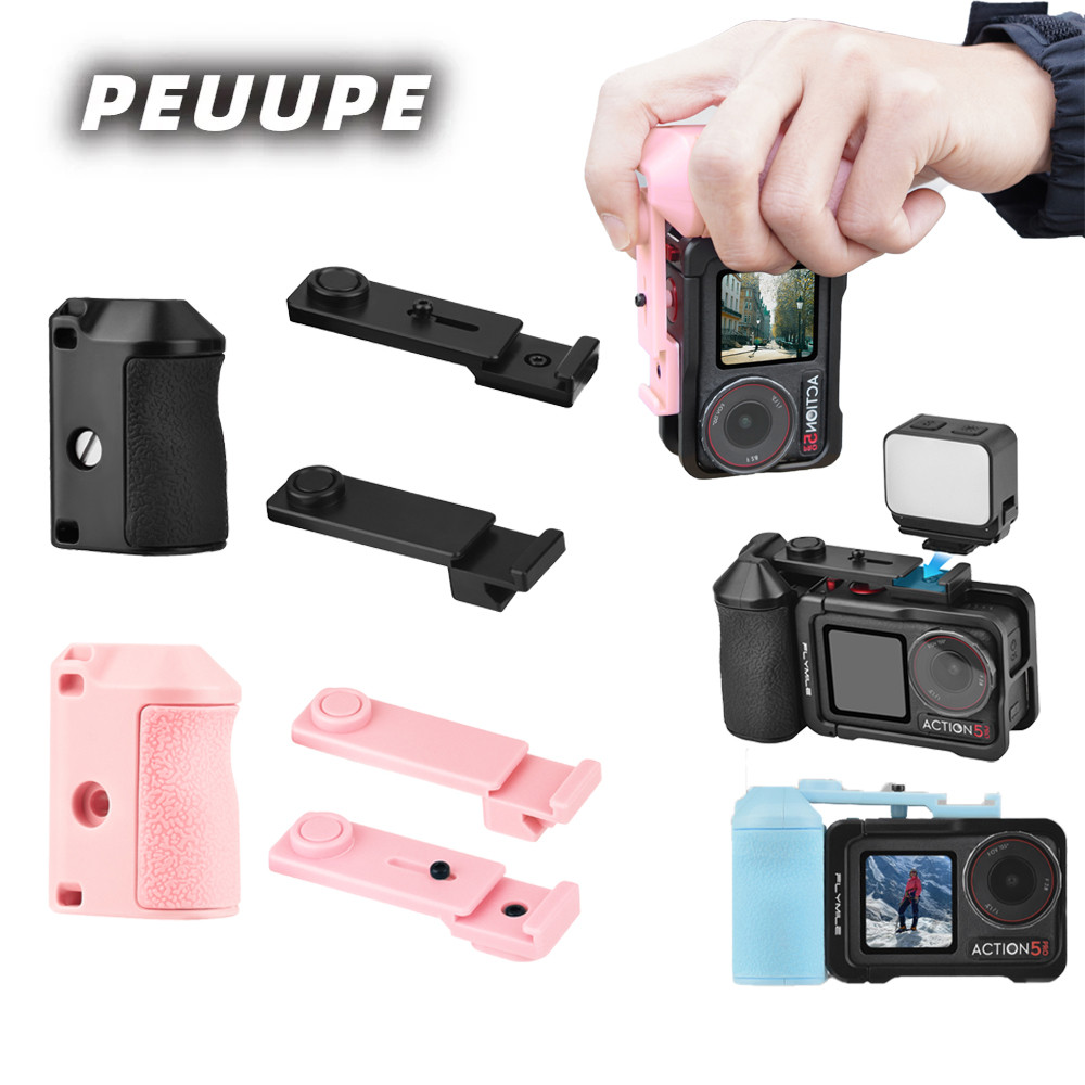 เหมาะสําหรับ DJI Osmo Action 5 Pro/4/3 กรงกระต่ายชัตเตอร์จับกล้องกีฬา Grip Street ยิง Handy เครื่องมือ DJI Action 5 Pro/4 อุปกรณ์เสริม