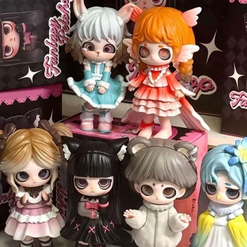 ของแท้ KIKI Pet Shop Series Mystery Box Figure Dark อินเทรนด์เล่นตุ๊กตาตุ๊กตาของขวัญวันเกิดสร้างสรรค