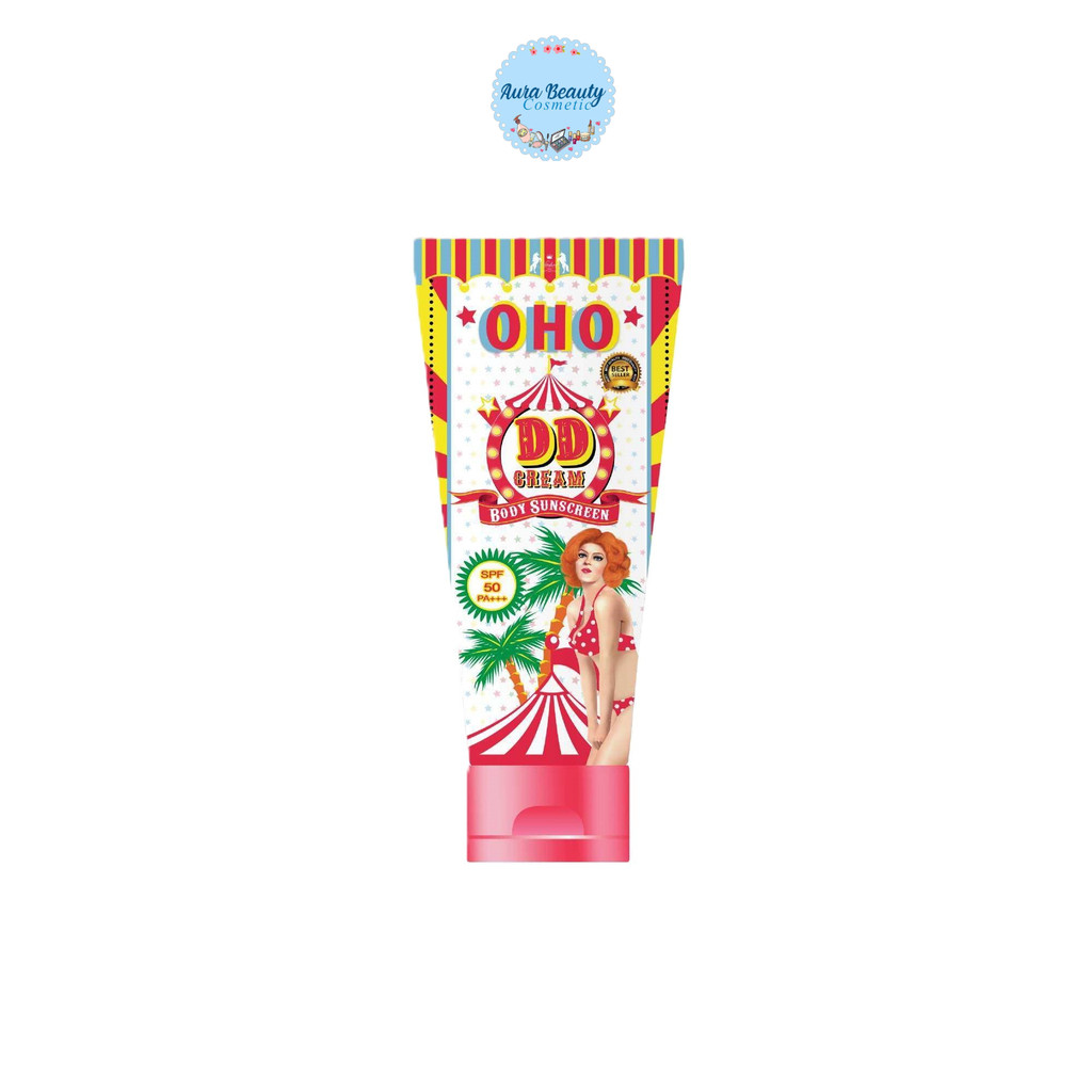 OHO DD Cream Body Sunscreen SPF50 PA+++ 100g โอ้โห ดีดีครีม กันแดด