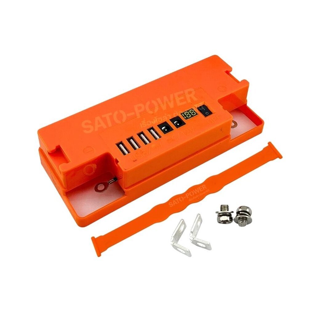 ฝาครอบแบตเตอรี่ เอนกประสงค์ TYPE-B | พอร์ตชาร์จ USB 5V | ช่องเสียบแจ็ค DC 12V