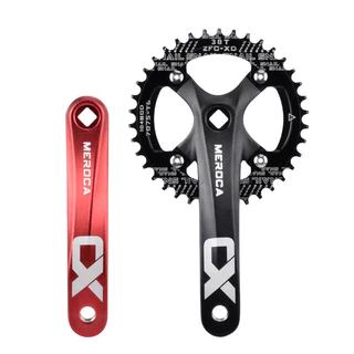 MEROCA จักรยาน Crank Chainwheel 104BCD MTB จักรยาน Crankset อลูมิเนียมอัลลอยด์ด้านล่าง 170 มม.