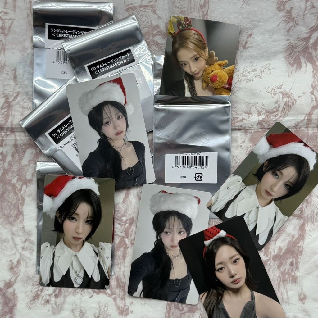 การ์ดสุ่มคริสต์มาส Babymonster ที่ยังไม่ได้เปิด AHYEON ASA Photocard