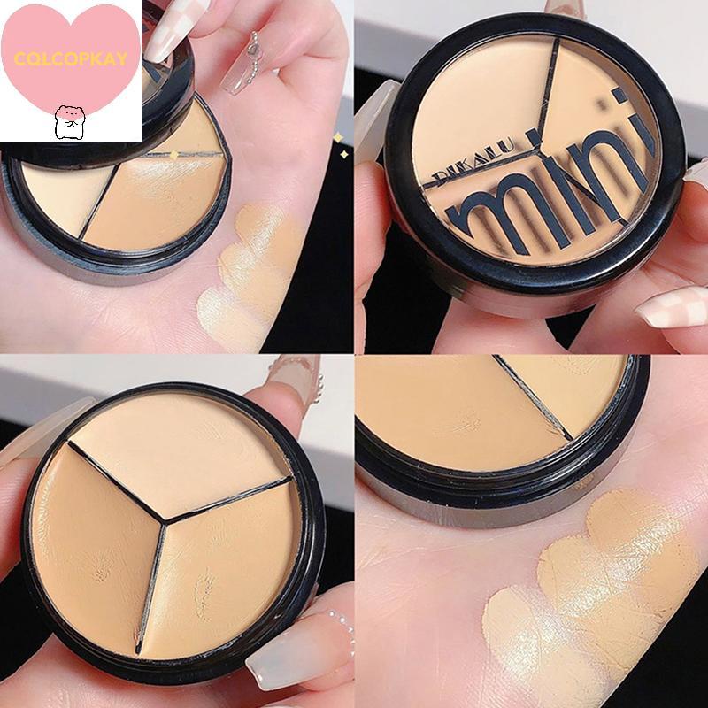 HANHAI DIKALU 6.5g ธรรมชาติ 3 สีคอนซีลเลอร์ Palette Cover Dark Circles สิวรูขุมขนครีมคอนซีลเลอร์ Fac