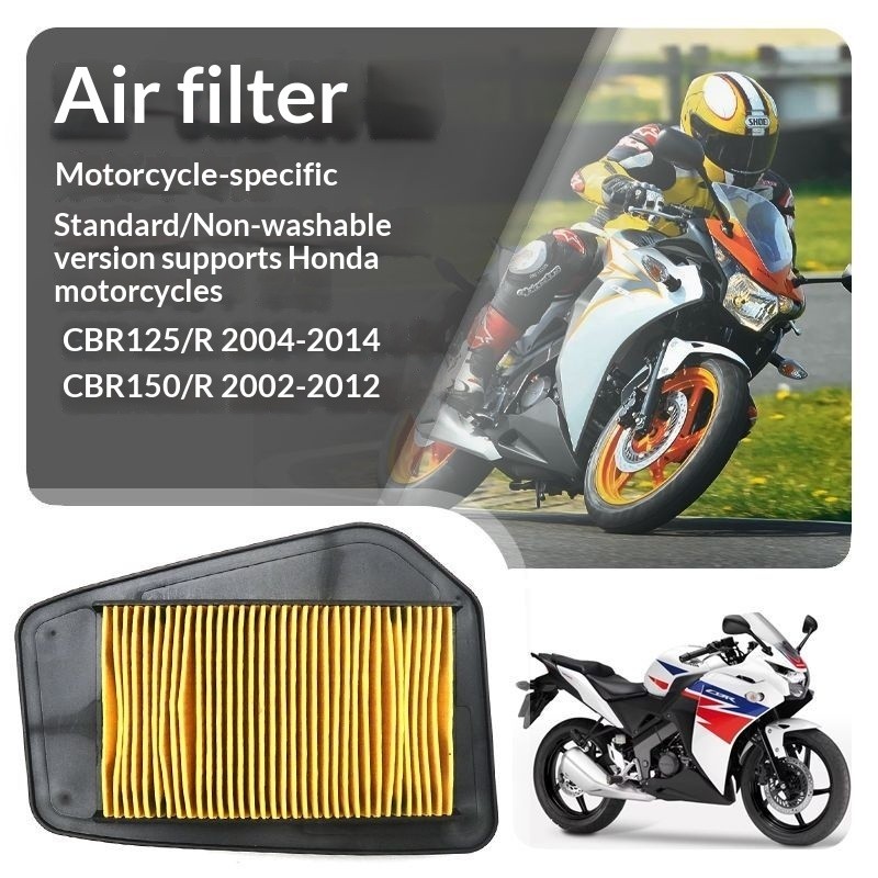 เหมาะสําหรับ Honda CBR125R 04-14 CBR150R CBR150 02-12 กรองอากาศ กรองอากาศ