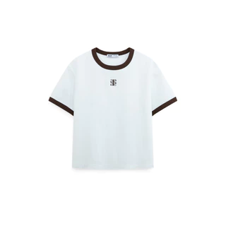 AIIZ (เอ ทู แซด) - AIIZ เสื้อยืดผู้หญิงแขนสั้น AIIZ Women’s Ringer T-Shirt