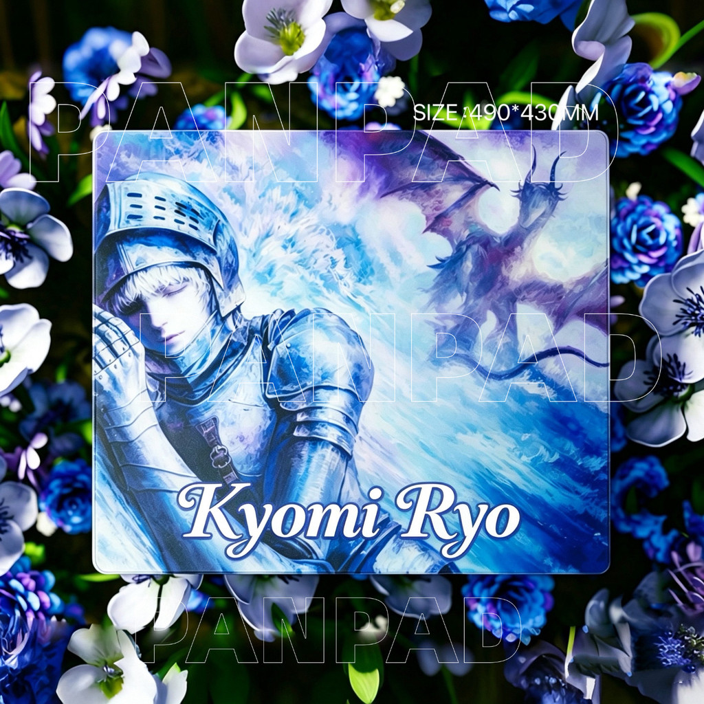 ใหม่ Kiyomi ryo อะนิเมะคอสเพลย์แผ่นรองเมาส์กระจกนิรภัยกระเบื้อง FPS เฉพาะแผ่นรองเมาส์แบบจําลอง