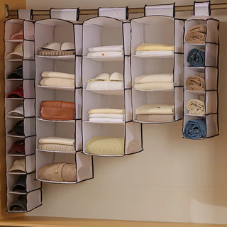 [สต๊อกพร้อม] COZYHOME กระเป๋าเก็บตู้เสื้อผ้าหลายชั้นห้องนอนแขวนกล่องเก็บเสื้อผ้าแบบพับได้