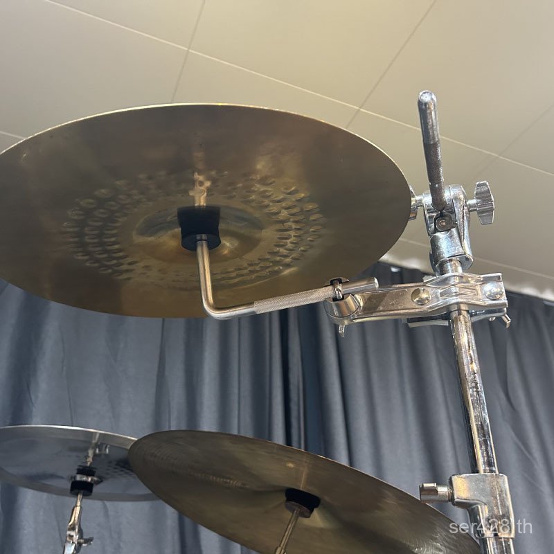 ชั้นวางฮาร์ดแวร์วัว Bell Bracket Rack กลอง Cymbal Bell อุปกรณ์เสริมแขวน Cymbal Rack Extension วงเล็บ