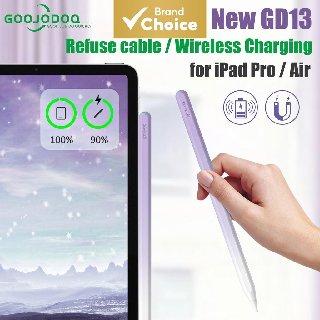 GOOJODOQ ปากกา GD13 รองรับ iPad Pencil Air 4 5 Pro 11 12.9 2018 2020 2021 Mini 6 การปฏิเสธฝ่ามือ