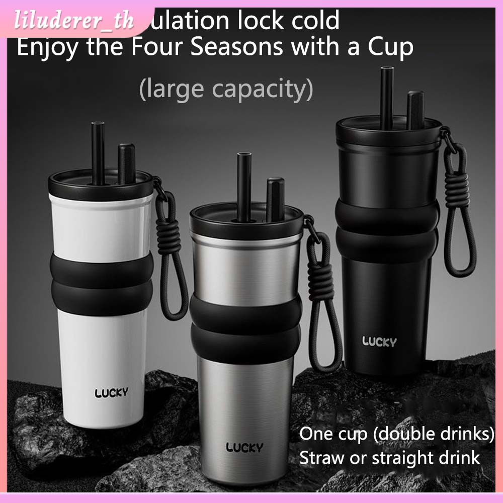 แก้วเก็บความร้อน Ice Bully ความจุขนาดใหญ่ 750 มล. แก้วเก็บความร้อนสแตนเลส 316 พกพาได้ กาต้มน้ำในรถยน