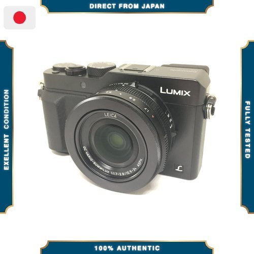 【Excellent】 กล้องดิจิทัลคอมแพ็ค Lumix LX100 พร้อมเซ็นเซอร์ 4/3 นิ้ว รองรับวิดีโอ 4K สีดำ รุ่น DMC-LX