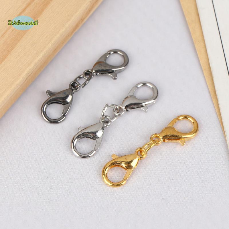 [WLB-t] 10/30 ชิ้น Handmade สร้อยข้อมือสร้อยคอ Connector Double Lobster Clasp เหมาะสําหรับ DIY เครื่