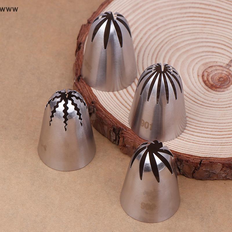 902 901ปลาค็อดสแตนเลส904 903ขนาดใหญ่หัวบีบครีมหัวบีบครีมหัวบีบครีมเค้กฟองดองอุปกรณ์อบในครัวใหม่