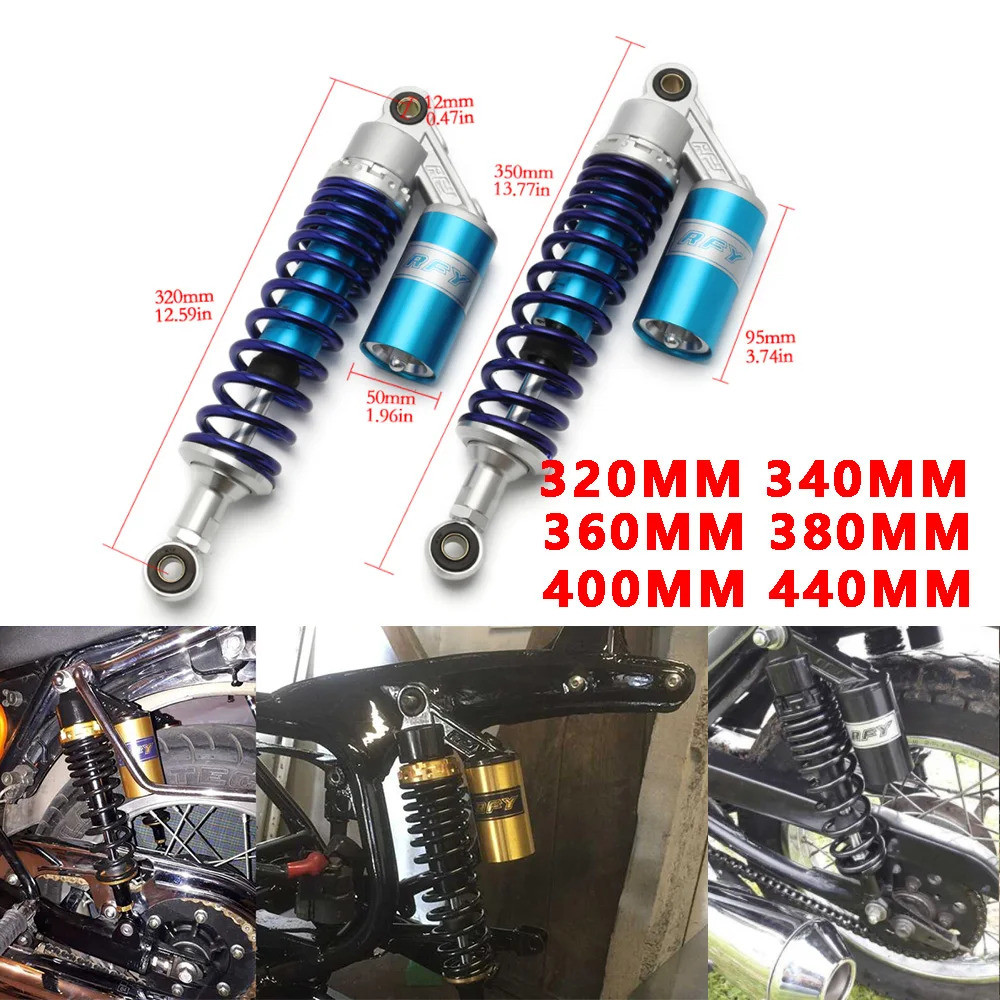 32cmm - 44 ซม.โช้คอัพรถจักรยานยนต์ฤดูใบไม้ผลิ Ccooter การปรับแต่งสําหรับ Kyb Yamaha Xjr 1300 Honda C