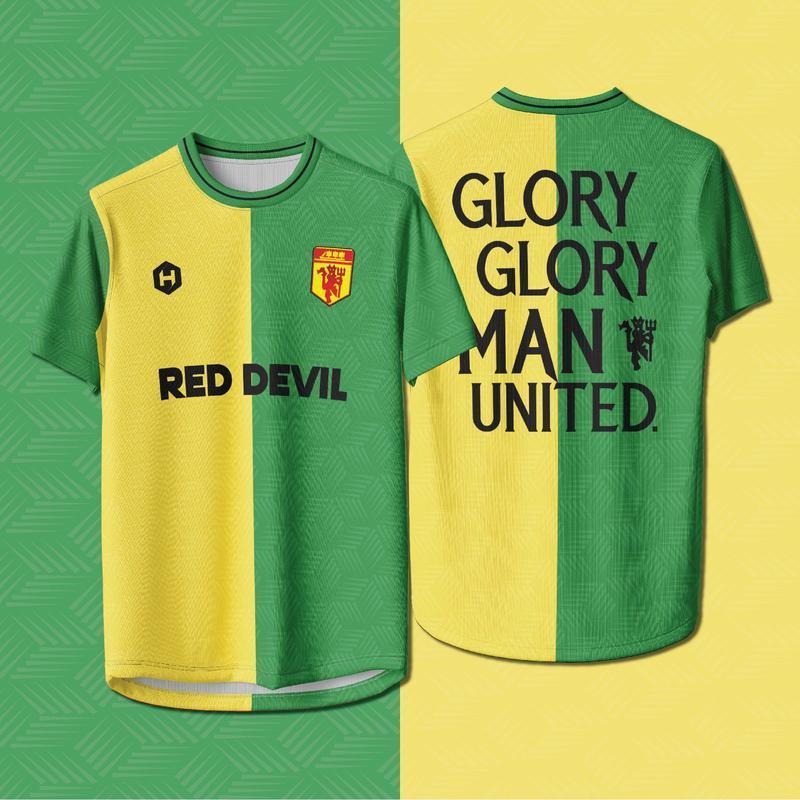 2026 ใหม่แมนเชสเตอร์ยูไนเต็ดพัดลมแกนเสื้อยืดแขนสั้น Old Trafford องค์ประกอบที่บ้าน 