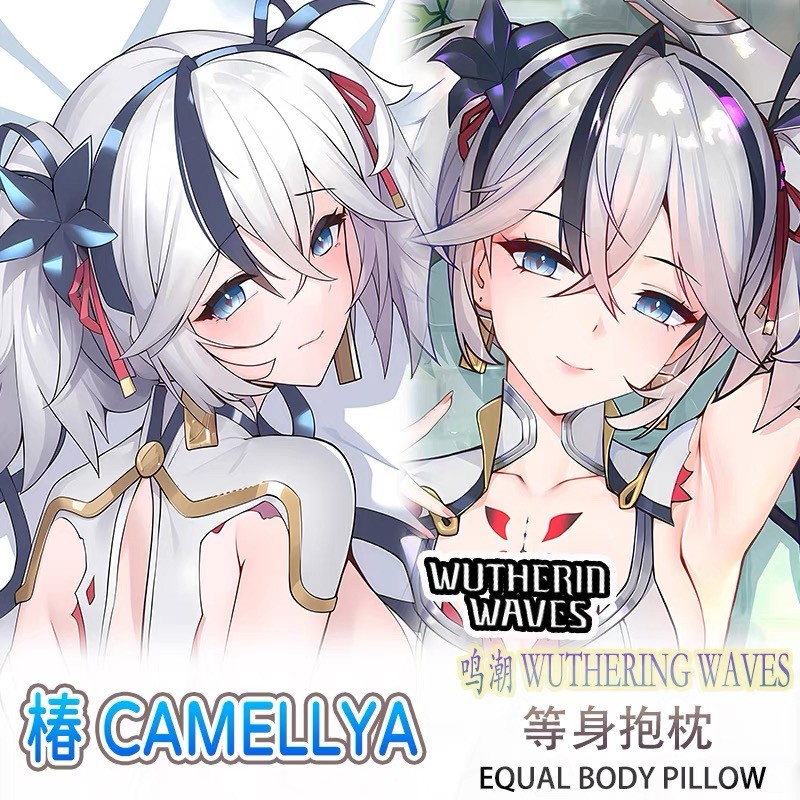 Wuthering Waves Camellya อะนิเมะ Dakimakura หมอน 3D ญี่ปุ่นคนรักปลอกหมอน